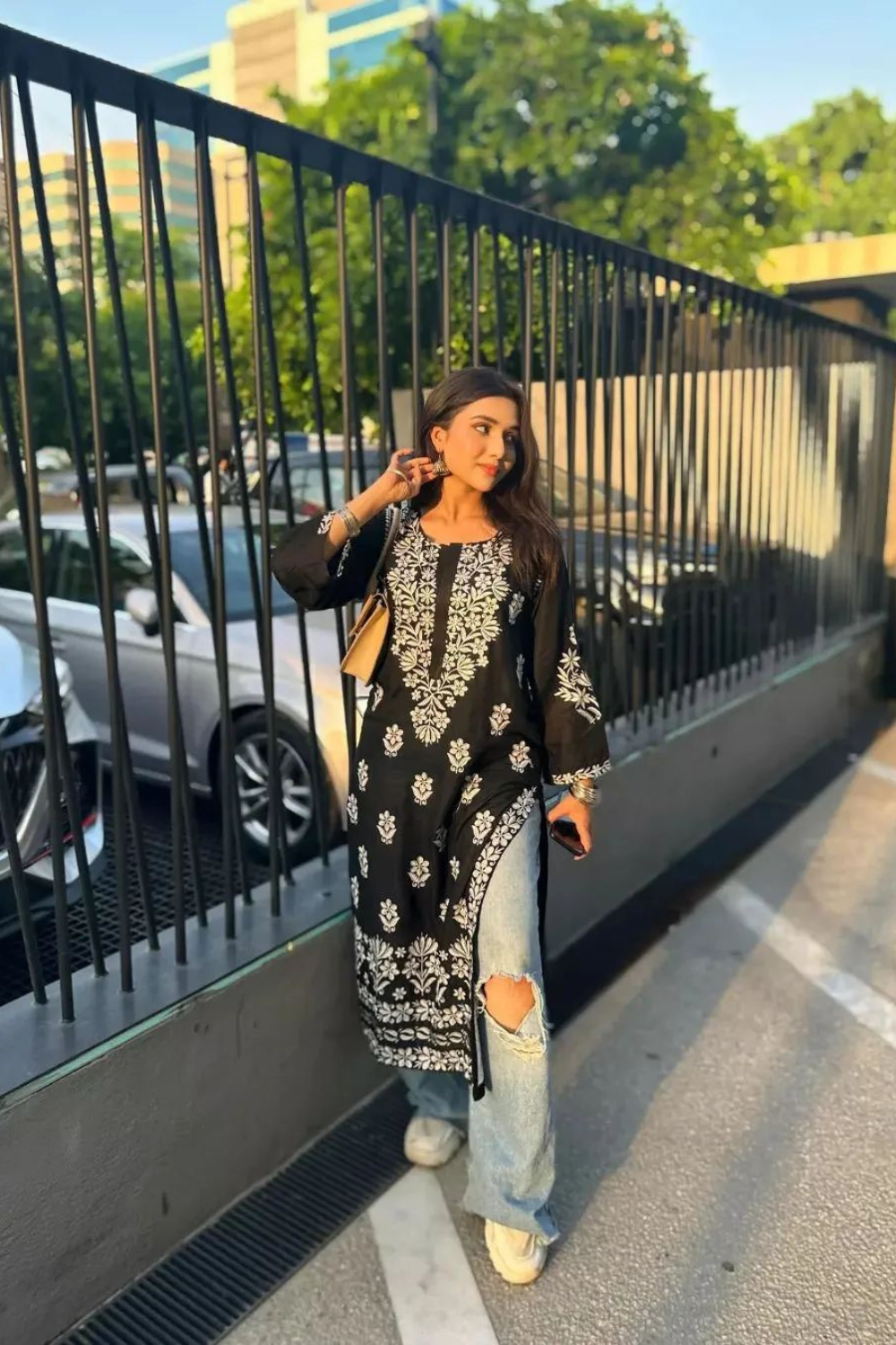 Indian Chikankari Kurti